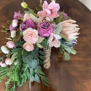 Wedding bride bouquet, large bride’s bouquet, wedding faux bouquet